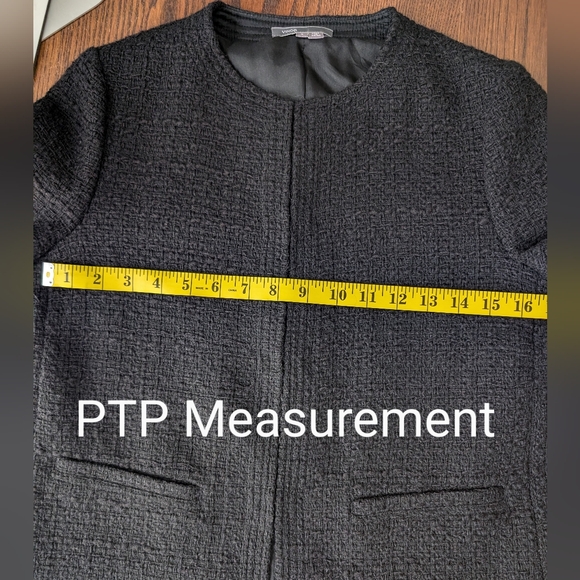 Vince Black Boucle Cropped Blazer Size 6 - Picture 11 of 16